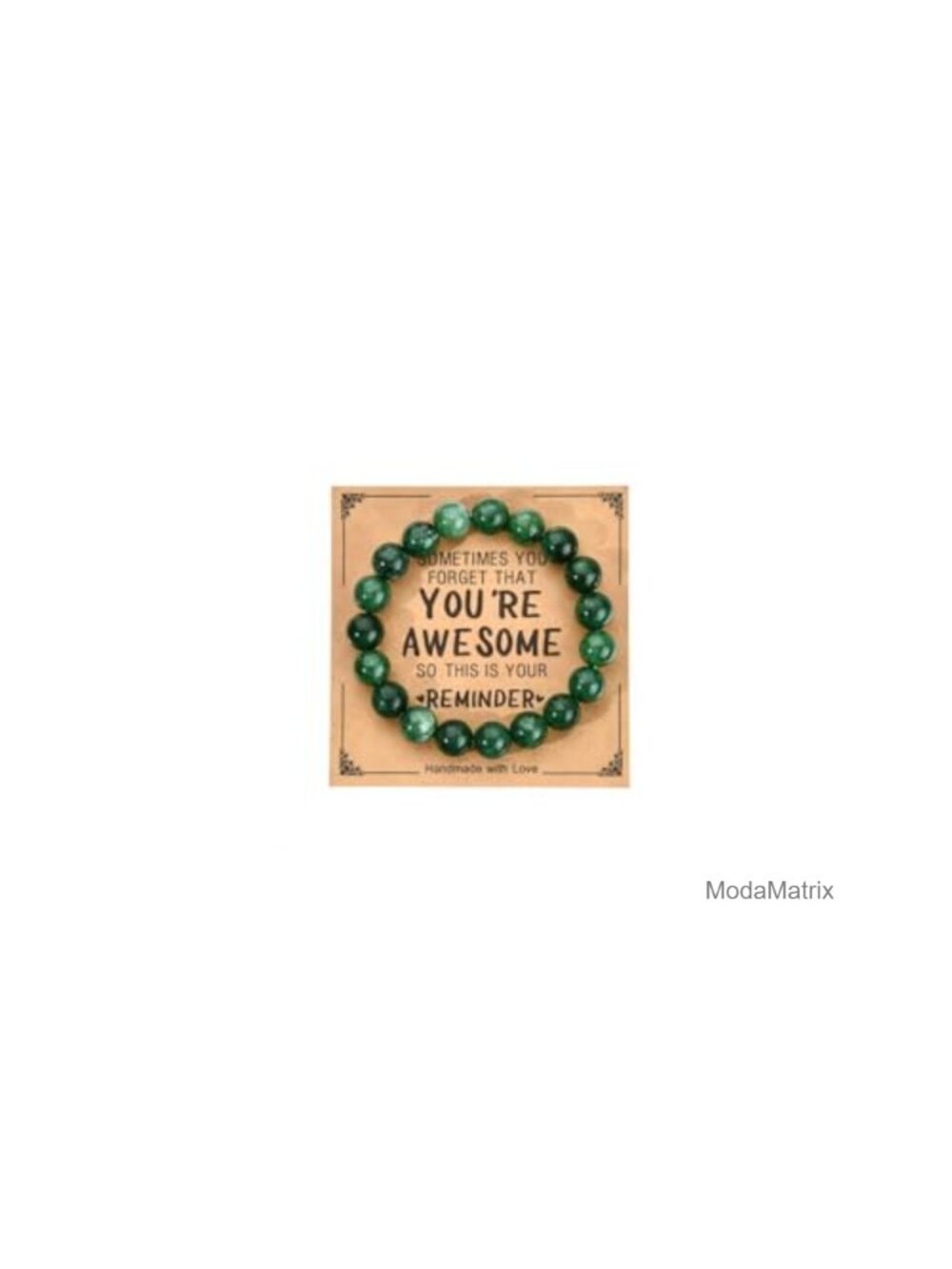 Natural Stone Bead Stretch Bracelet Inspirational Gift for Women